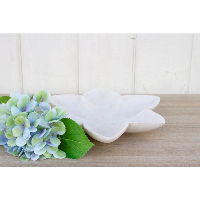 White Pure Marble Starfish Jewelry Bowl For Sale - Image 8 of 9