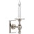 Traditional Chapman & Myers for Visual Comfort Signature Single Library Classic Sconce in Polished Nickel For Sale - Image 3 of 4