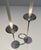Metal Design/One silver metal candlestick For Sale - Image 7 of 12