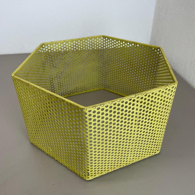 Small Yellow Cube Form Wall Unit attributed to Mathieu Matégot, 1950 For Sale - Image 18 of 18