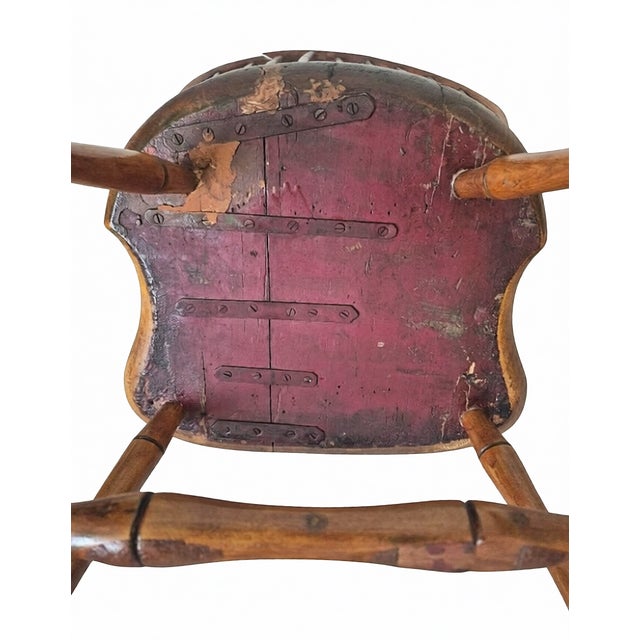 Antique Bow-Back Windsor Side Chair For Sale - Image 4 of 6