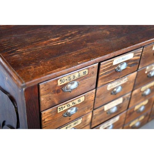 Art Nouveau Ironmongers Shop Counter Drawers, 1890s For Sale - Image 10 of 14