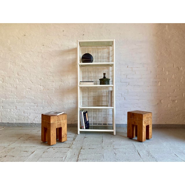 Italian Bookcase in Lacquered Wood, 1980s, in Flawless conditions. Designed 1980 to 1989