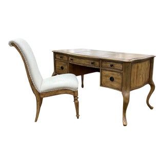 Hooker Furniture Archivist Writing Desk With Chair For Sale