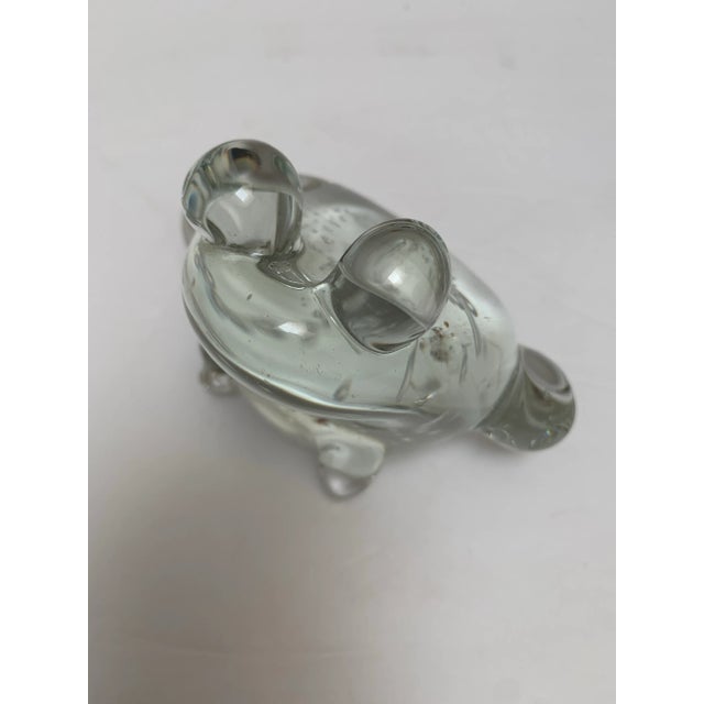 Artisan Blown Glass Frog Decor Accent or Paperweight For Sale - Image 10 of 11