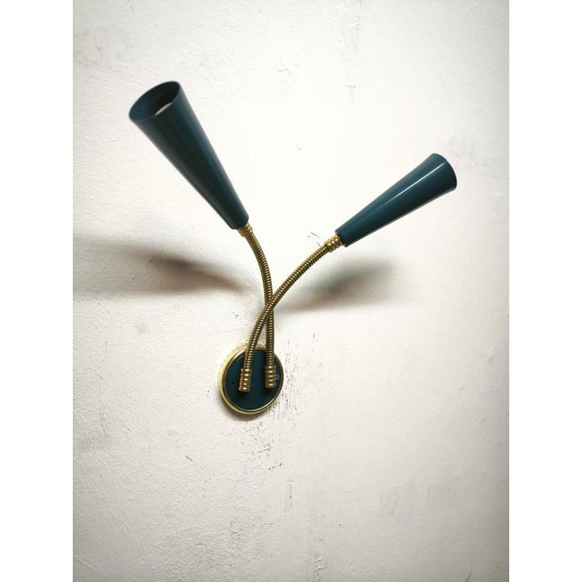 Mid-Century Modern Sputnik Wall Light with Adjustable Arms, 1960s For Sale - Image 3 of 10