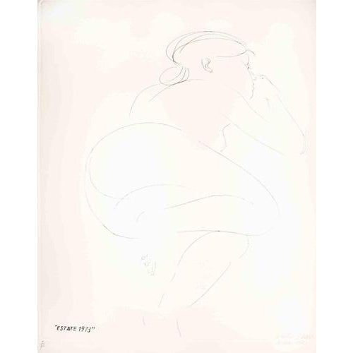 Emilio Greco, Estate, Nude, Etching, 1973 For Sale