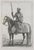 19th Century Engravings of Medeival English Knights on Horseback in Suits of Armour 1801- A Pair For Sale - Image 9 of 9