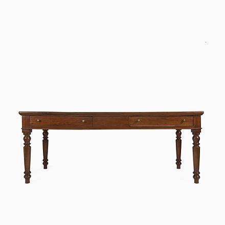 Rectangular Walnut Dining Table with Drawers, 1800s For Sale - Image 11 of 11