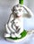 Vintage Italian Majolica Monkeys With Palm Tree Table Lamp For Sale - Image 9 of 16