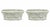 Hollywood Regency Pair of Vintage Hollywood Regency Cast Stone Garden Planters in Pistachio & White Wash For Sale - Image 3 of 12