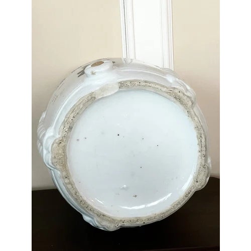 Vintage Japanese Ceramic Sake Barrel Jug Cask Dispenser With Handle For Sale - Image 11 of 11