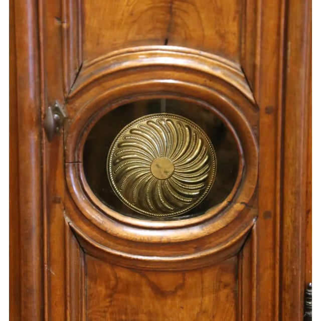 Mid-18th Century French Louis XV Walnut Longcase Clock From Lyon For Sale - Image 14 of 18