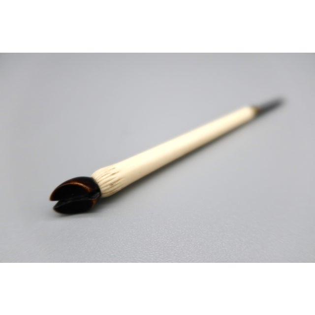 Metal Pair of Antique Bone Letter Openers With Hoof-Form Handles, C. 1900 For Sale - Image 7 of 7