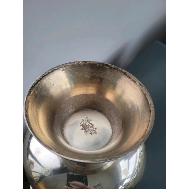 Antique Chiseled Sheffield Ice Bucket, 1950s For Sale - Image 6 of 10