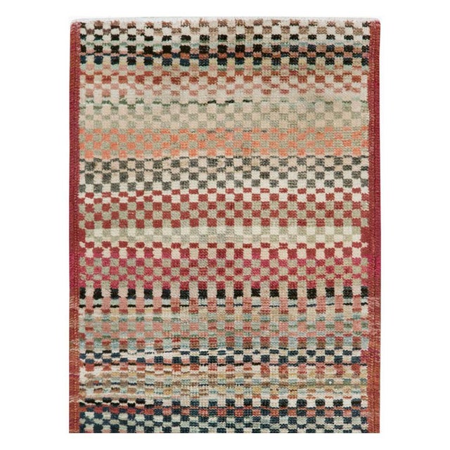 Art Deco Galerie Shabab Collection Mid-20th Century Handmade Turkish Anatolian Art Deco Style Runner For Sale - Image 3 of 10