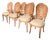 Vintage Italian Hollywood Regency Venetian Grotto Style Shell Back Dining Chairs - Set of 8 For Sale