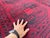 Red Vintage Red Afghan Ersari Hand-Knotted Wool Rug - 7'1" X 10'1" For Sale - Image 8 of 11