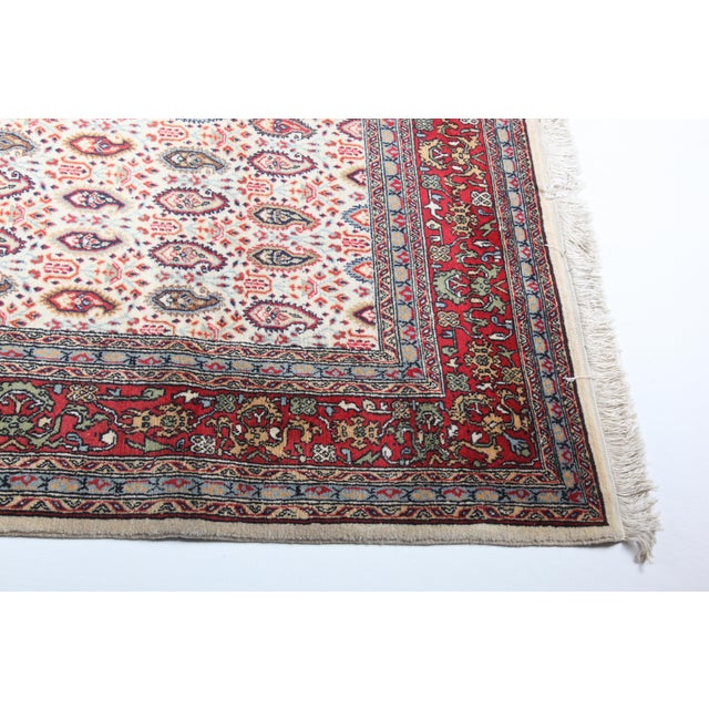 Textile High Wool on Cotton Turkish Hereke Rug -5' 6'' X 8' 6'' For Sale - Image 7 of 13