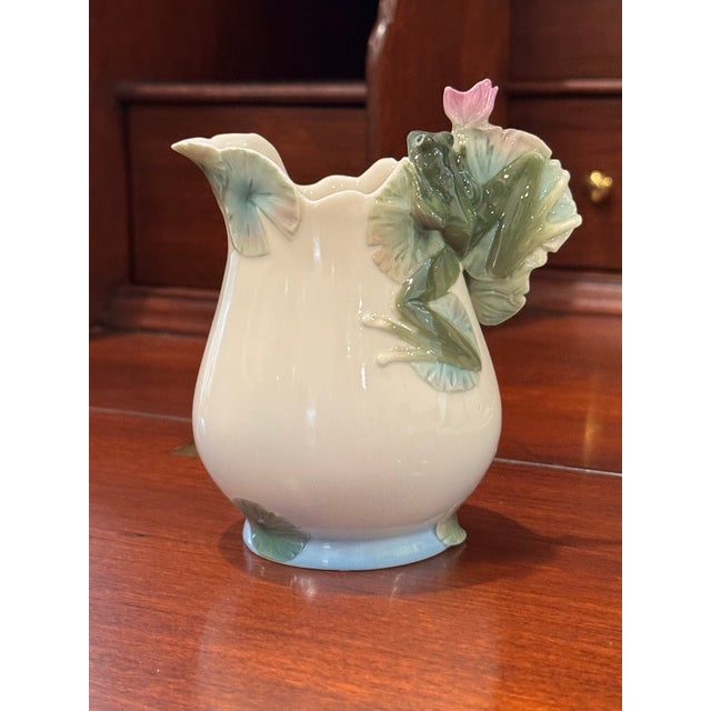 Green Franz Porcelain "Amphibia" Frog Tea Service Set, Discontinued - 4 Piece For Sale - Image 8 of 18