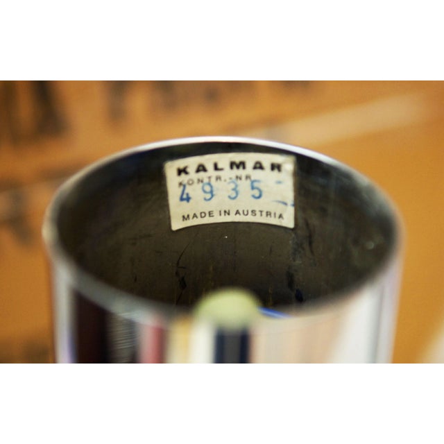 Steel frame chrome-plated pendant lamp with one E14 socket. I have official proof of authenticity such as vintage...