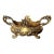 Antique Art Nouveau Brass Jardinière Cachepot With Floral Relief & Pierced Handles, C. 1900–1920 For Sale