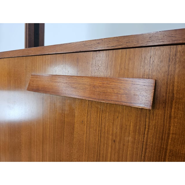 Swedish Teak Bookcase with Adjustable Brass Legs, 1960 For Sale - Image 11 of 18