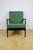 PRL armchair "Stefan" made of wood, vintage style, green boucle fabric - 2 pieces available. The "Stefan" Vintage Armchair...