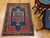 19th Century Caucasian Fachralo Kazak Prayer Area Rug, Persimmon & Blue, 3' x 4' For Sale In Chicago - Image 6 of 15