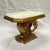 Roccoco Style Carved Giltwood Pedestal Side Tables with White Marble Tops - A Pair For Sale - Image 10 of 12
