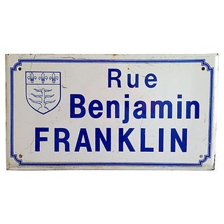 1950s French Road Sign For Sale