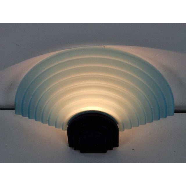 Postmodern wall lamp mazzega murano glass italy 1980 memphis design wall lamp a v mazzega murano glass italy stylized...