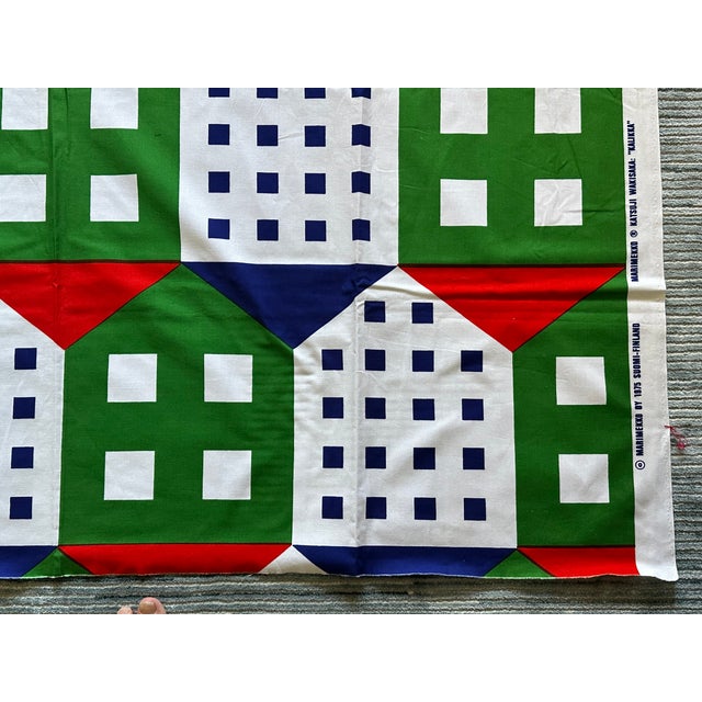 Mid-Century Modern Vintage Marimekko Fabric Textile Panel For Sale - Image 3 of 12