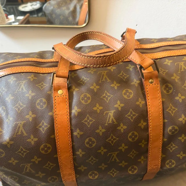 A 2000s Louis Vuitton Monogram Coated Canvas Boston Sac Souple 55 For Sale - Image 13 of 15