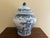 Blue Chinoiserie Large Blue and White Porcelain Covered Jar For Sale - Image 8 of 10