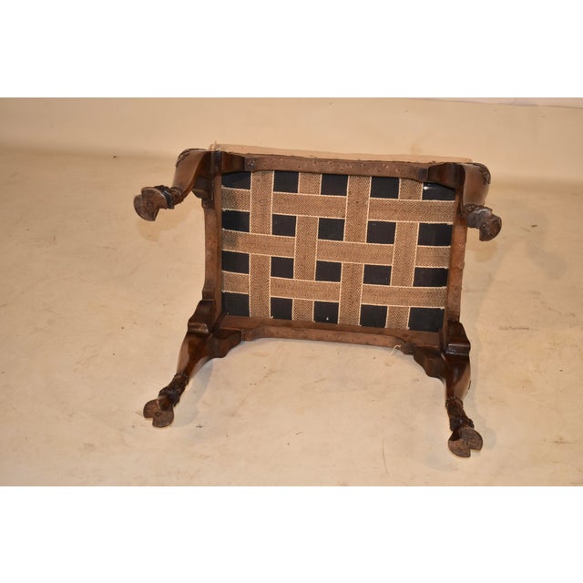 Early 19th Century English Walnut Stool For Sale - Image 11 of 13