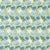 Morris & Co Chrysanthemum Fabric in Indigo/Bayleaf For Sale