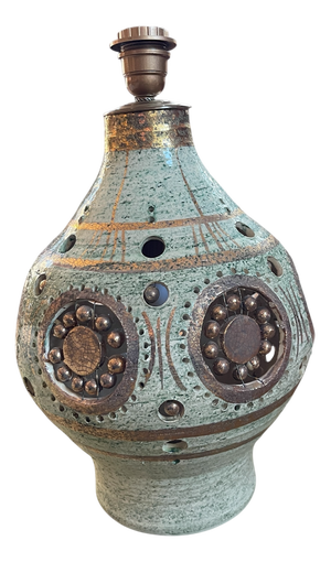 Studio Pottery Ceramic Lamp by Georges Pelletier, 1970s