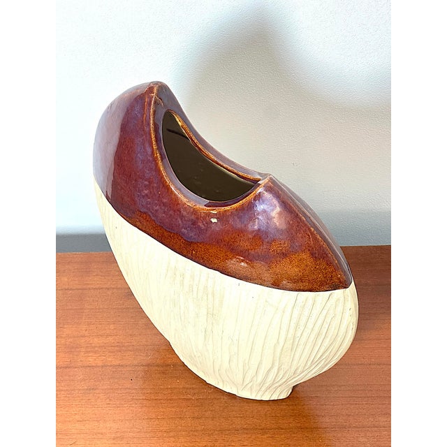 Vintage Sculptural Ceramic Vase, Italy, 1970s For Sale - Image 6 of 10
