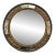 Vintage Baroque Style Carved Round Wall Mirror For Sale
