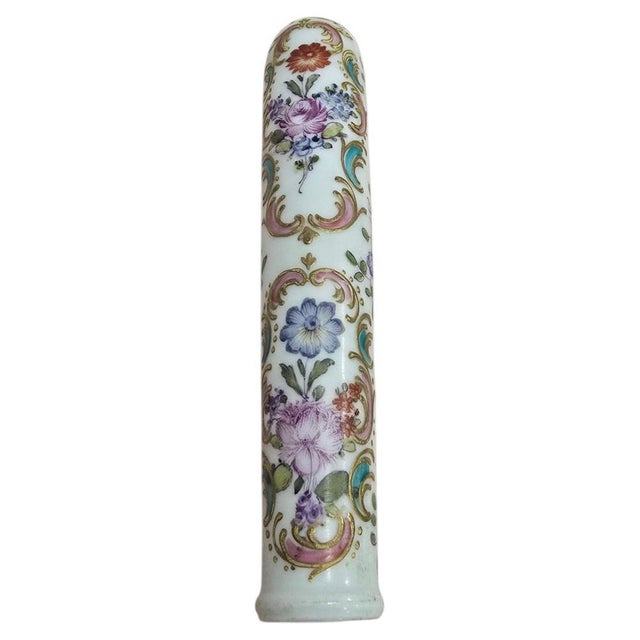 Hand-Painted Porcelain Door Handle, 19th Century For Sale - Image 11 of 11