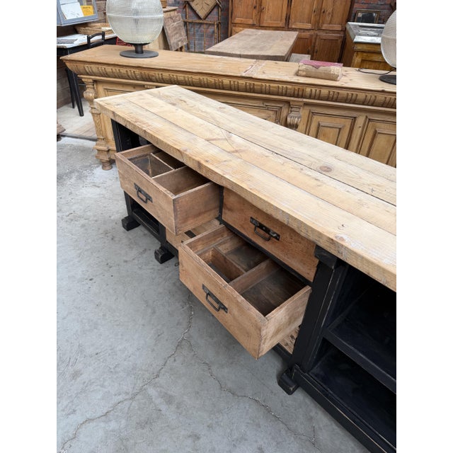 Larrge Early 20th Century Workbench For Sale - Image 12 of 16