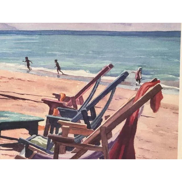 Beach Landscape Lithograph by Dennis Hare For Sale - Image 4 of 7