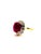 English Bochic “Capri” Vintage Natural Ruby & Natural Topaz Retro Ring Set In 18K Gold For Sale - Image 3 of 10