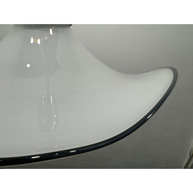 Large Black and White Murano Glass Pendant, 1970s For Sale - Image 12 of 13