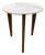 Andrianna Shamaris Italian Marble Side Table For Sale