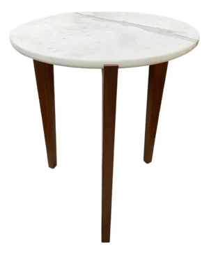 Andrianna Shamaris Italian Marble Side Table