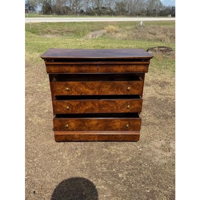 19th Century Louis Philippe Burl Walnut Chest of Drawer / Commodes For Sale - Image 17 of 18