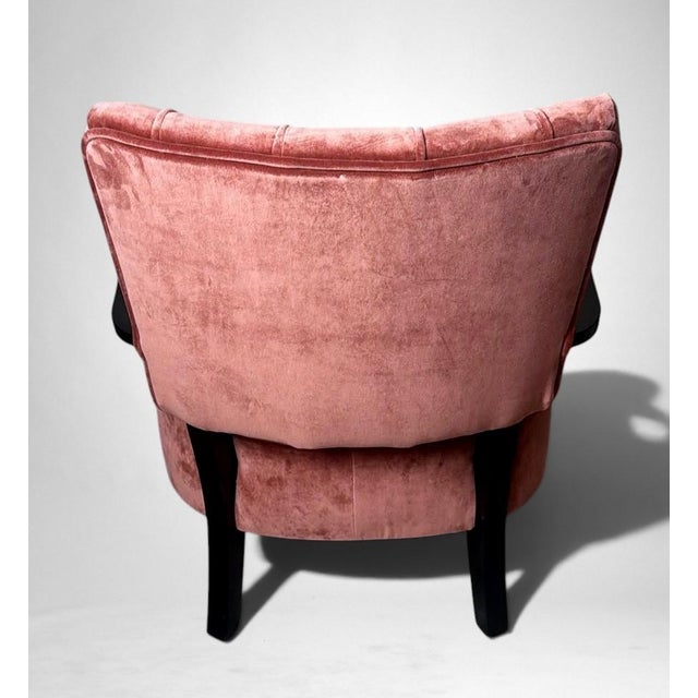 Wood Mid 20th Century Art Deco Jindřich Halabala Style Czechoslovak Armchair 1 For Sale - Image 7 of 18