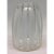 Frosted & Clear Ribbed Crystal Bud Vase For Sale In Portland, ME - Image 6 of 8